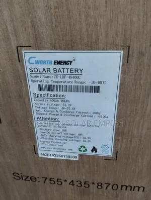 20kwh Cworth Lithium Batteries