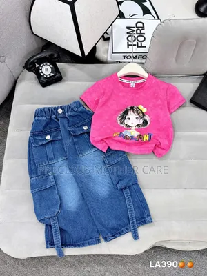 Girl Top and Cargo Jeans Trouser 2 Pics