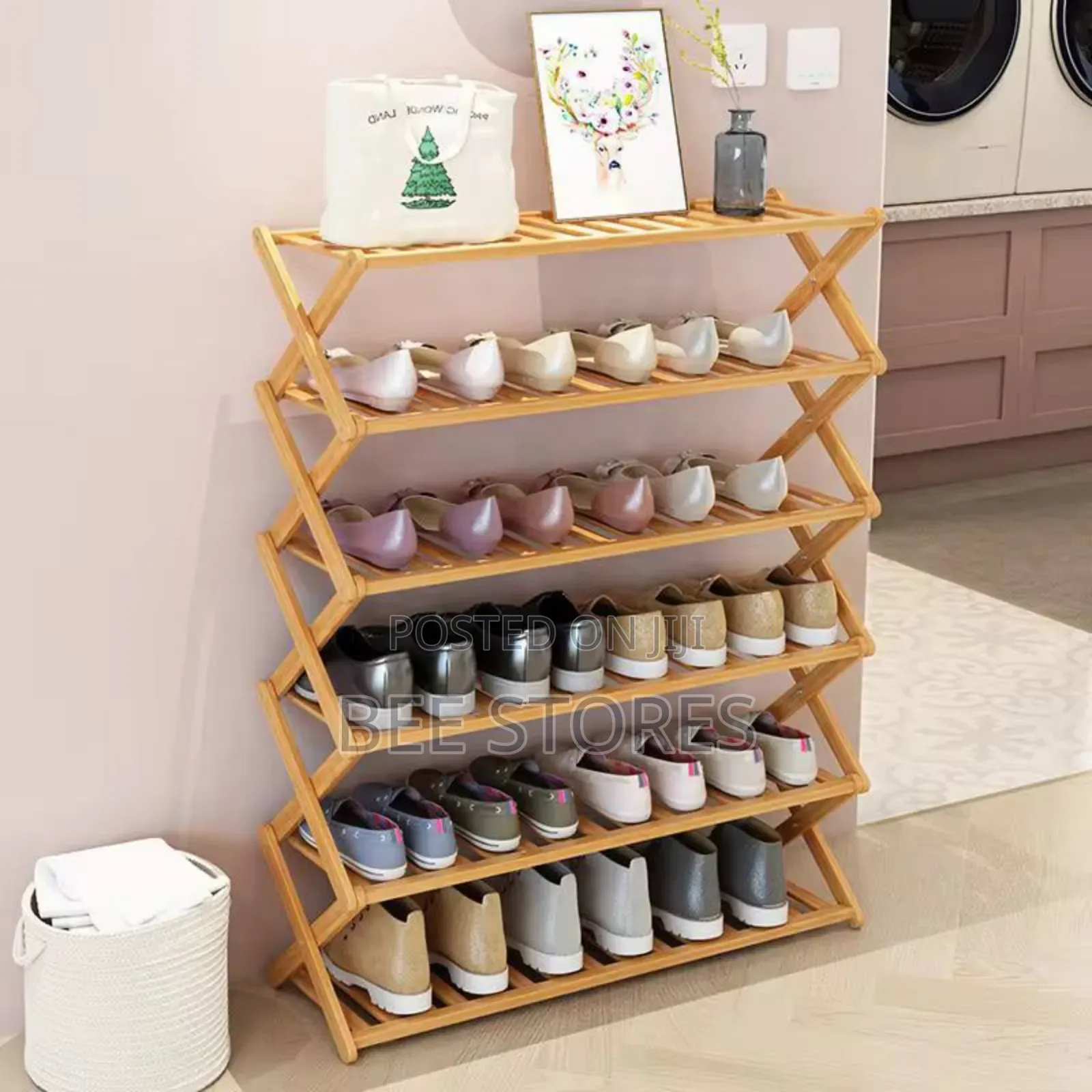 Wooden Shoe Rack