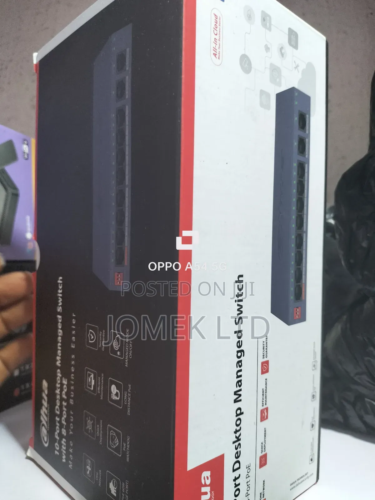 Dahua 10-Port Desktop Managed Switch With 8-Port Poe