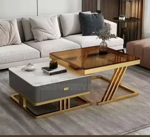 2in1 Luxury Glass Center Table.Free Delivery