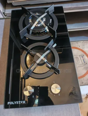 Original Polystar Built-in 2 Burners Gas Cooker Hob Automatic Copper