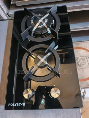Original Polystar Built-in 2 Burners Gas Cooker Hob Automatic Copper