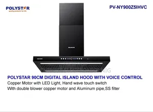 Original Quality Polystar 90cm Digital Island Range Hood With Voice