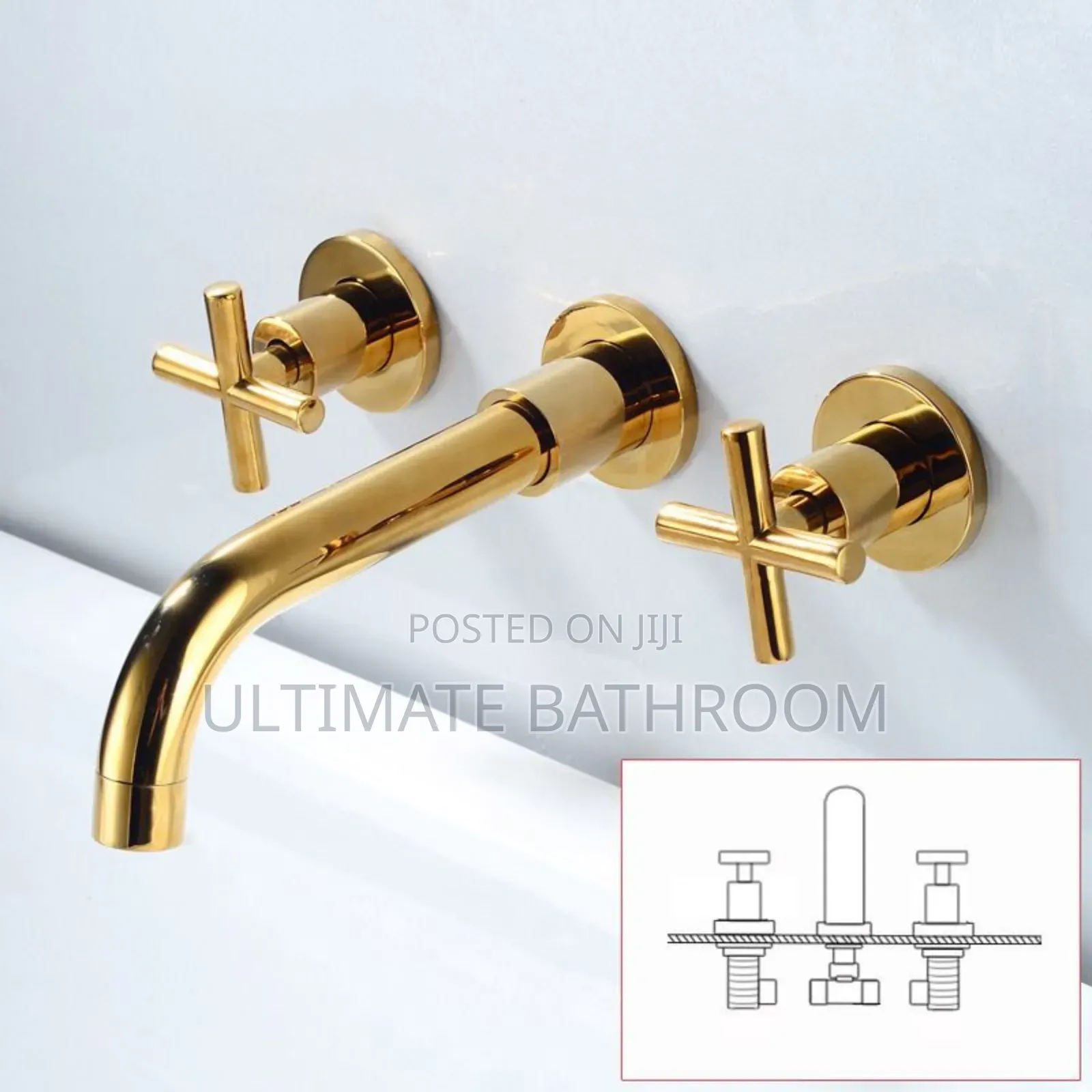 Double Control Conduit Basin Mixer Tap