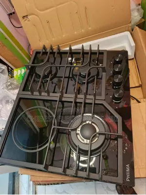 Original Quality Phiima Built-in 4 Burners Gas Cooker Glass Top Copper