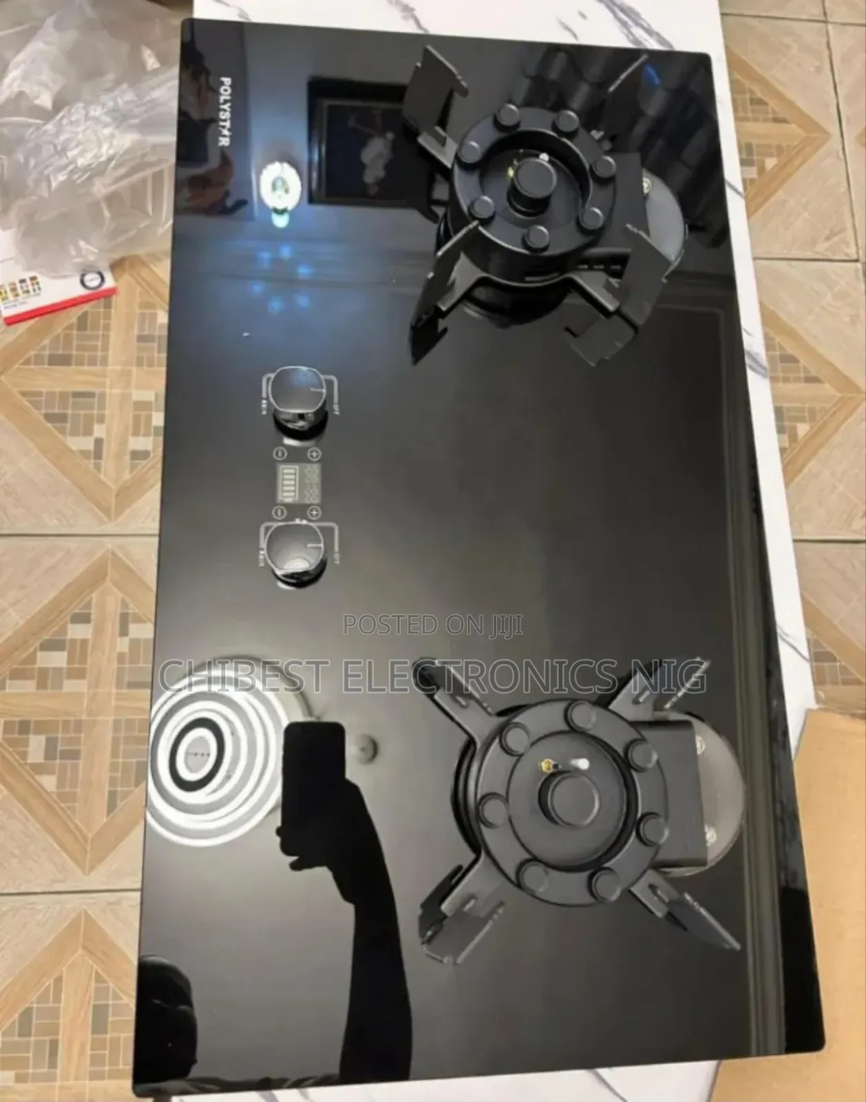 Original Quality Polystar Luxury Inbuilt Flips Up 2 Burners Gas Cooker ...