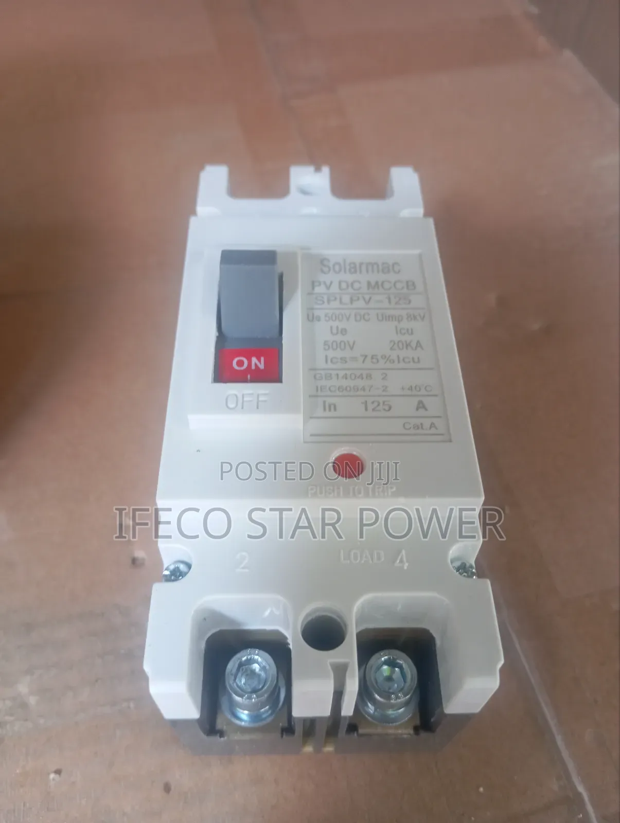 Dc Breaker 2pole 125amp
