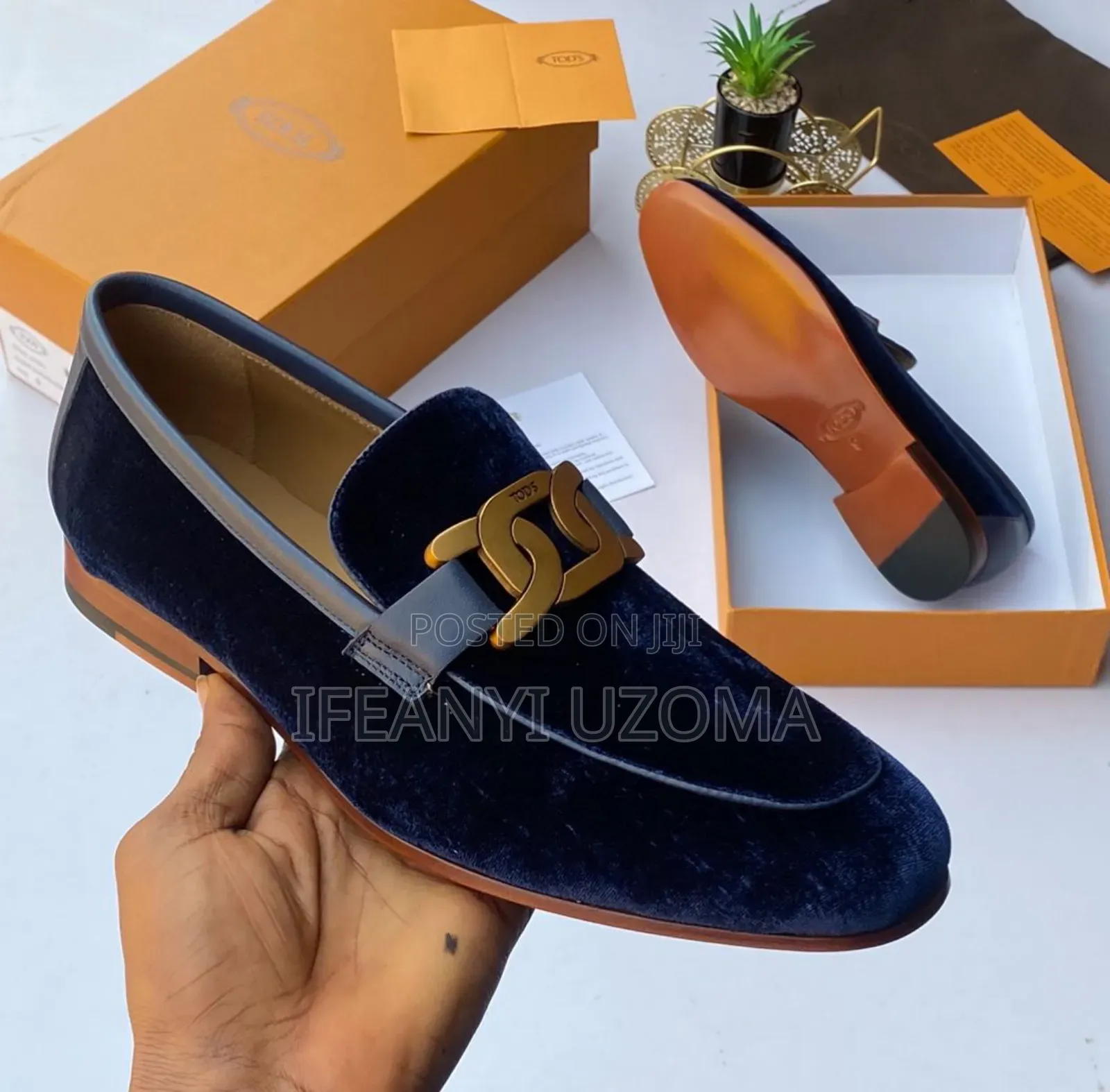 Tods Suede Luxury Blue Color Shoe