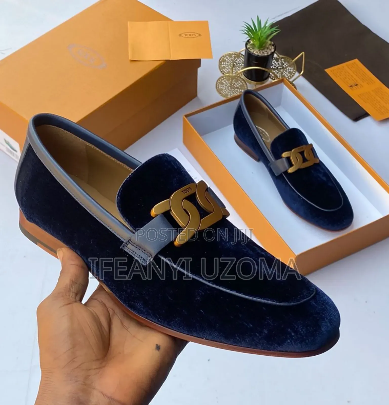 Tods Suede Luxury Blue Color Shoe