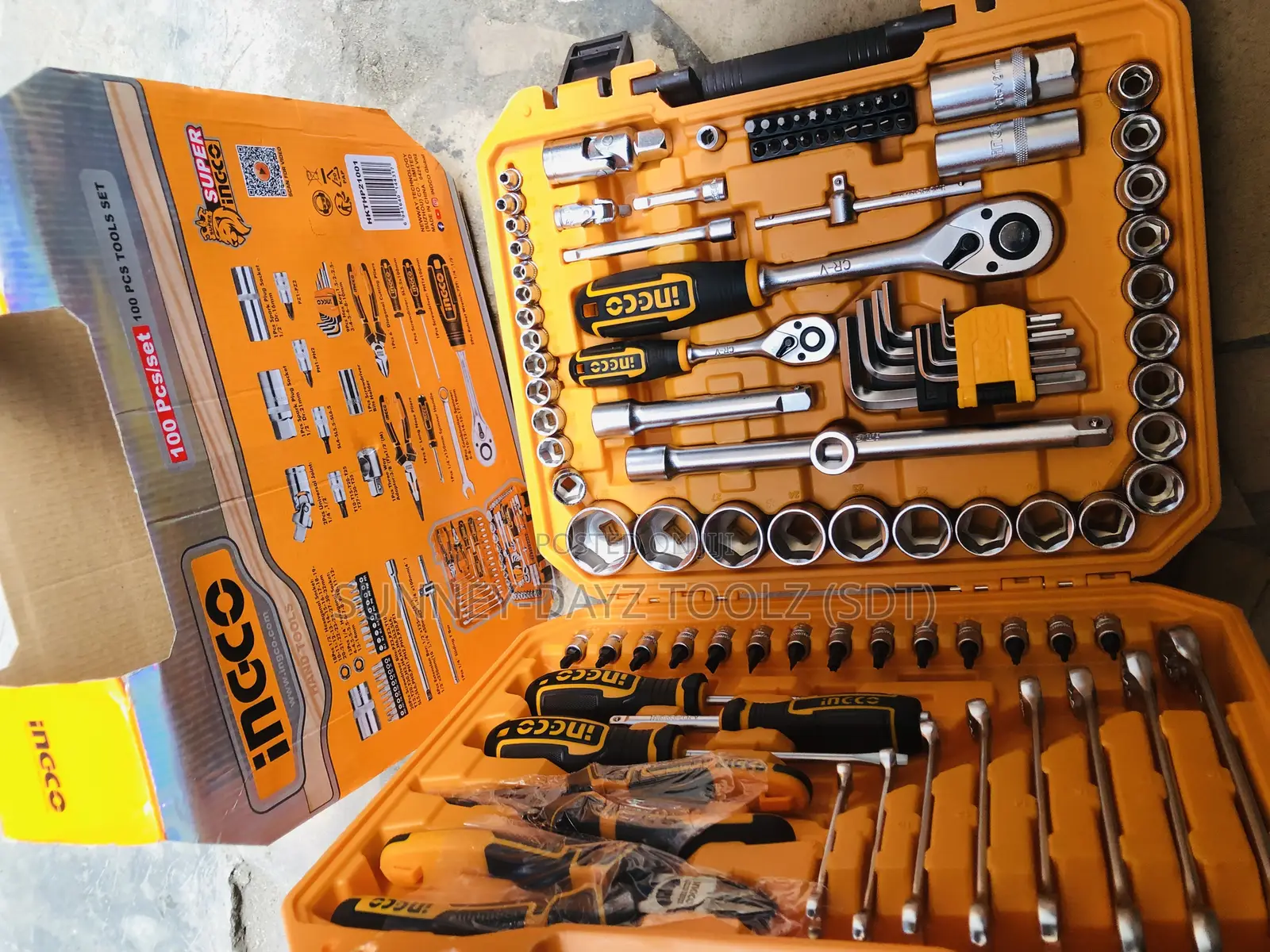 100pcs Ingco Socket Set