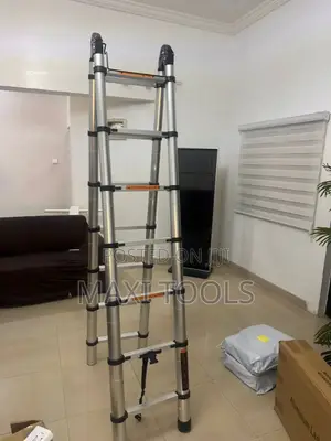 Aluminum Telescopic Extension Ladder, 14 Steps