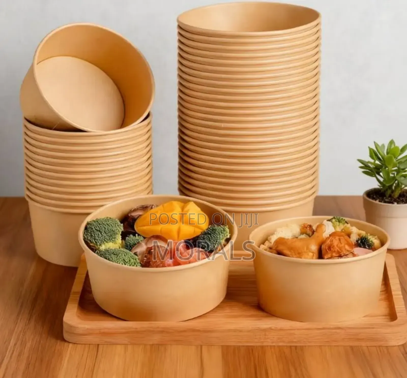 1000ml Round Kraft Bowl for Salad
