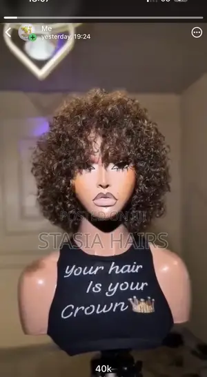 Curly Fringe  Human Hair