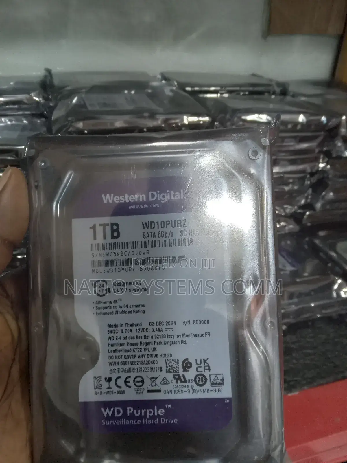 Wd Surveillance for Desktop Hard Drive 1tb