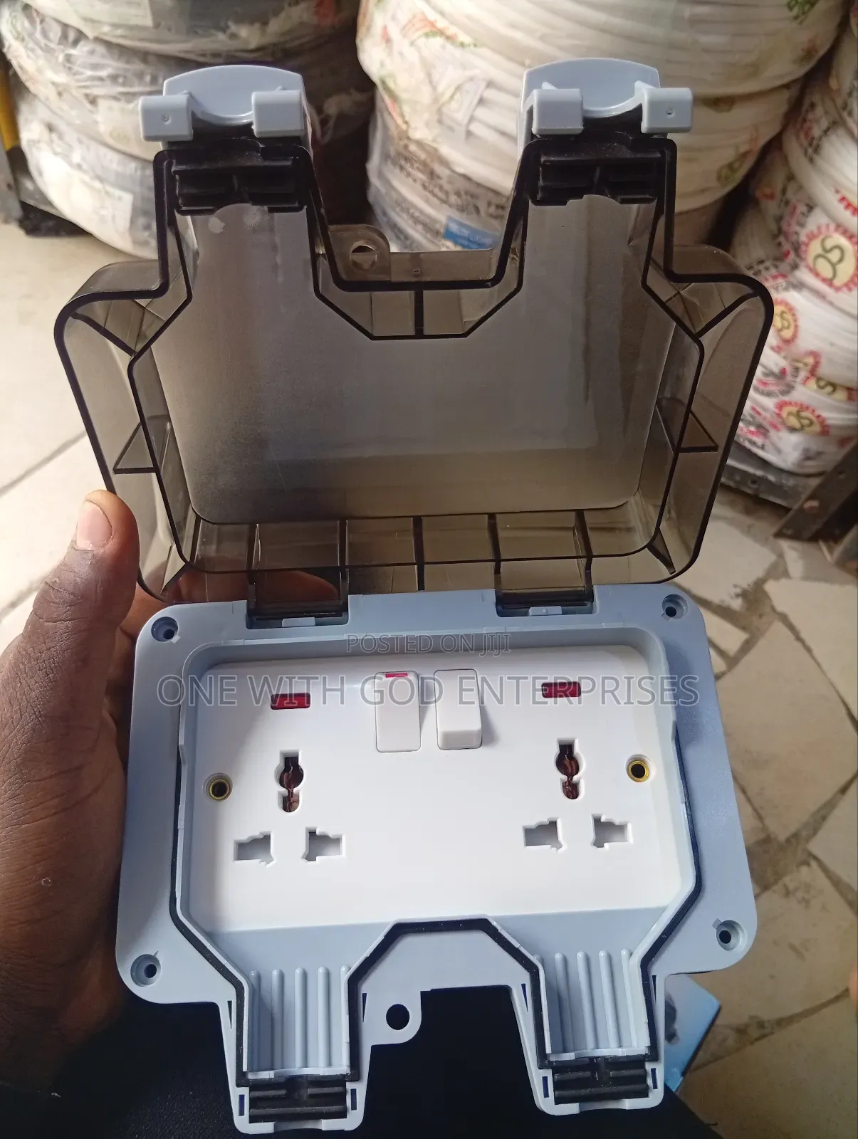 13amps Double Wheather Proof Socket