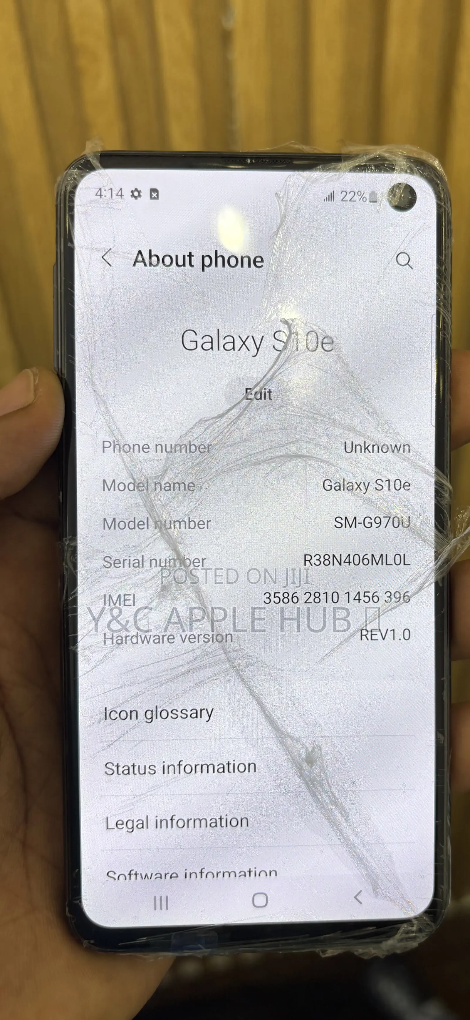 Samsung Galaxy S10e 128 GB Black