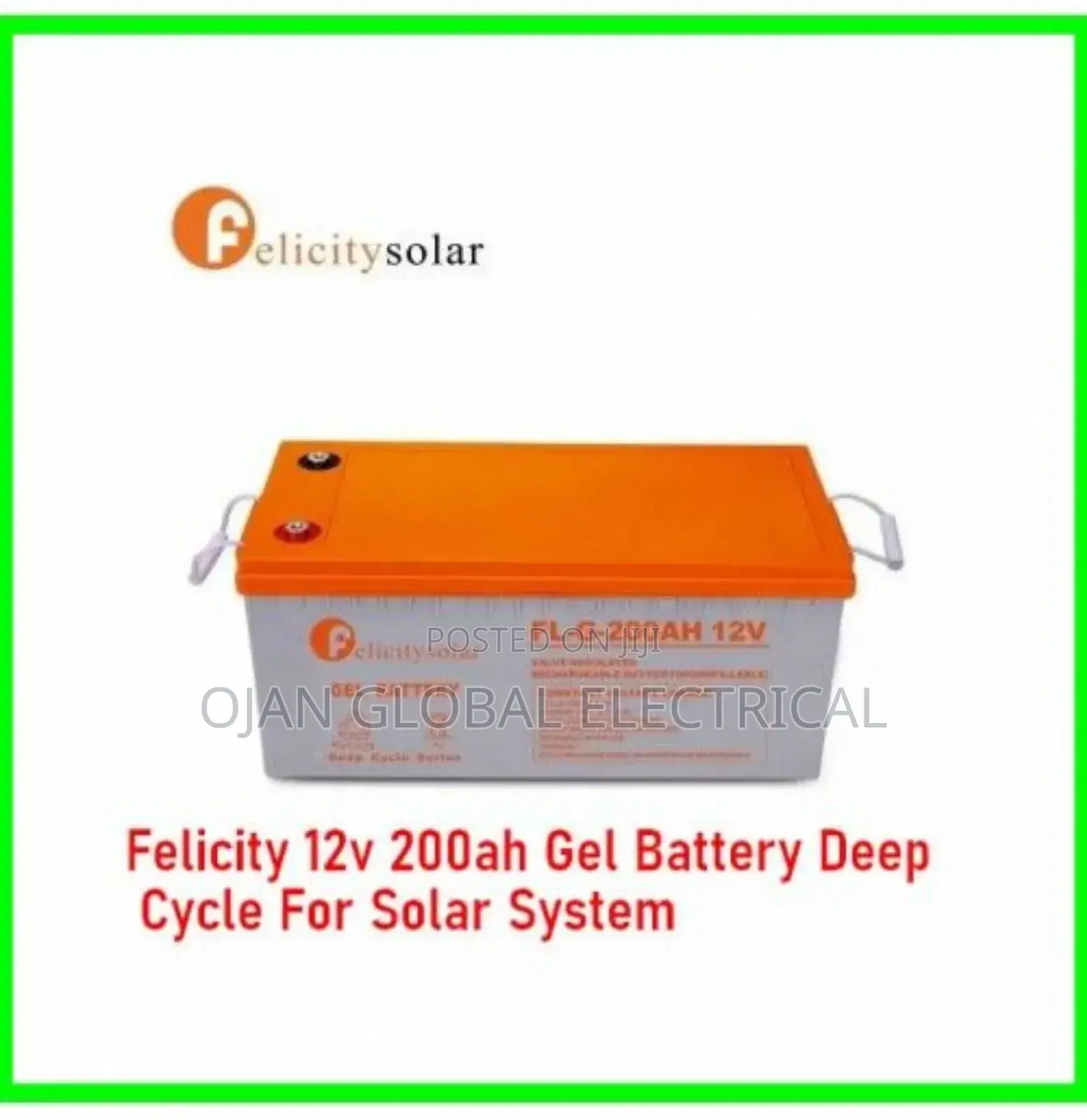 Felicity 12v 200ah Gel Battery Deep Cycle