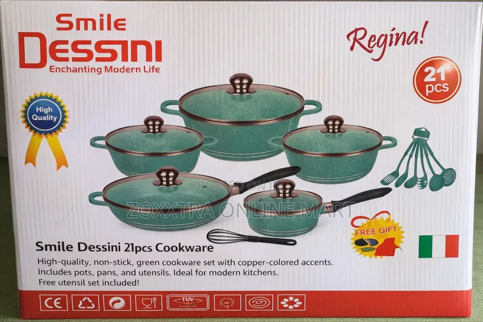 Smile Dessini 21pcs Cookware