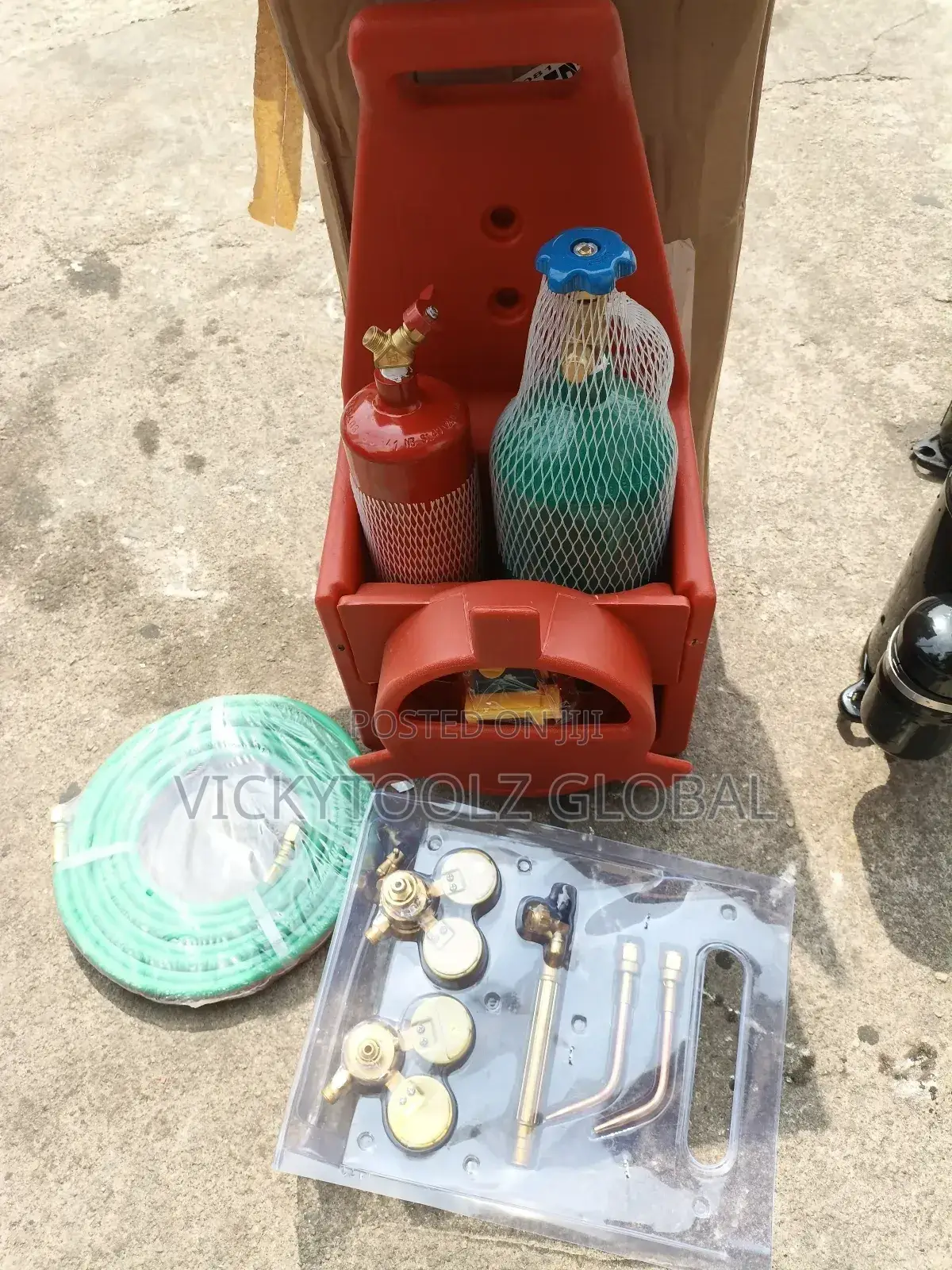 Portable Oxygen-Acetylene Welding and Cutting Torch Kit.