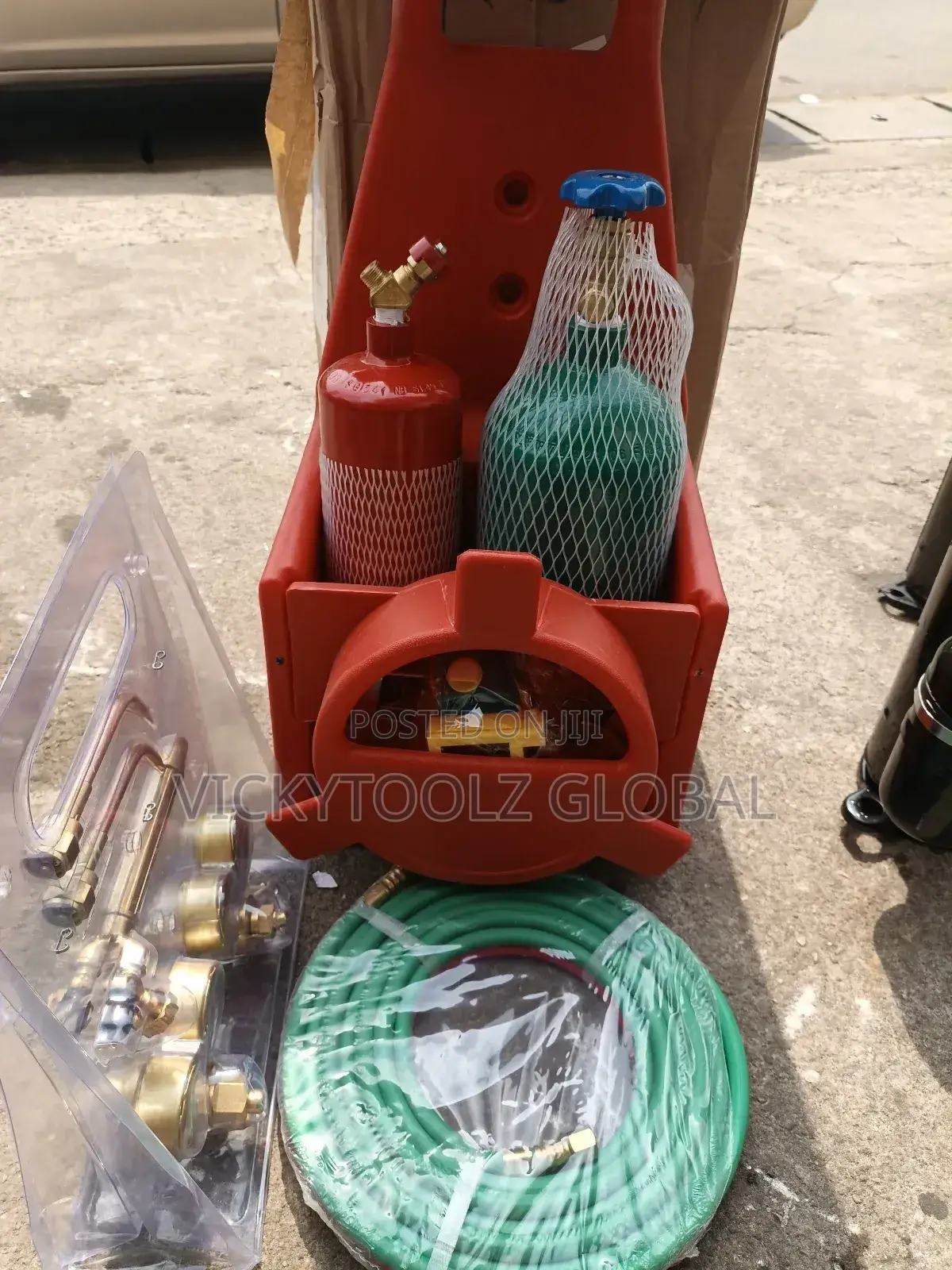 Portable Oxygen-Acetylene Welding and Cutting Torch Kit.