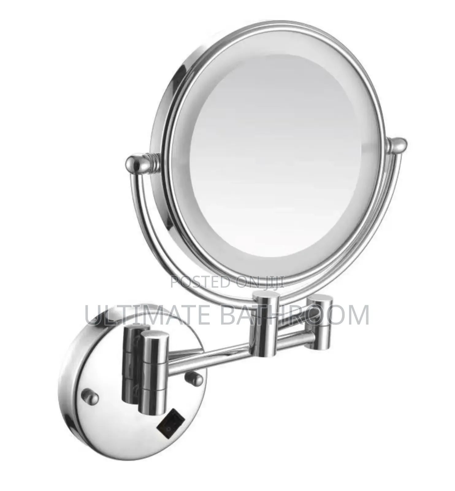8" Chrome Colour Magnifying Mirror With Light