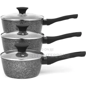 Salter Megastone Non Stick Sauce Pan Set