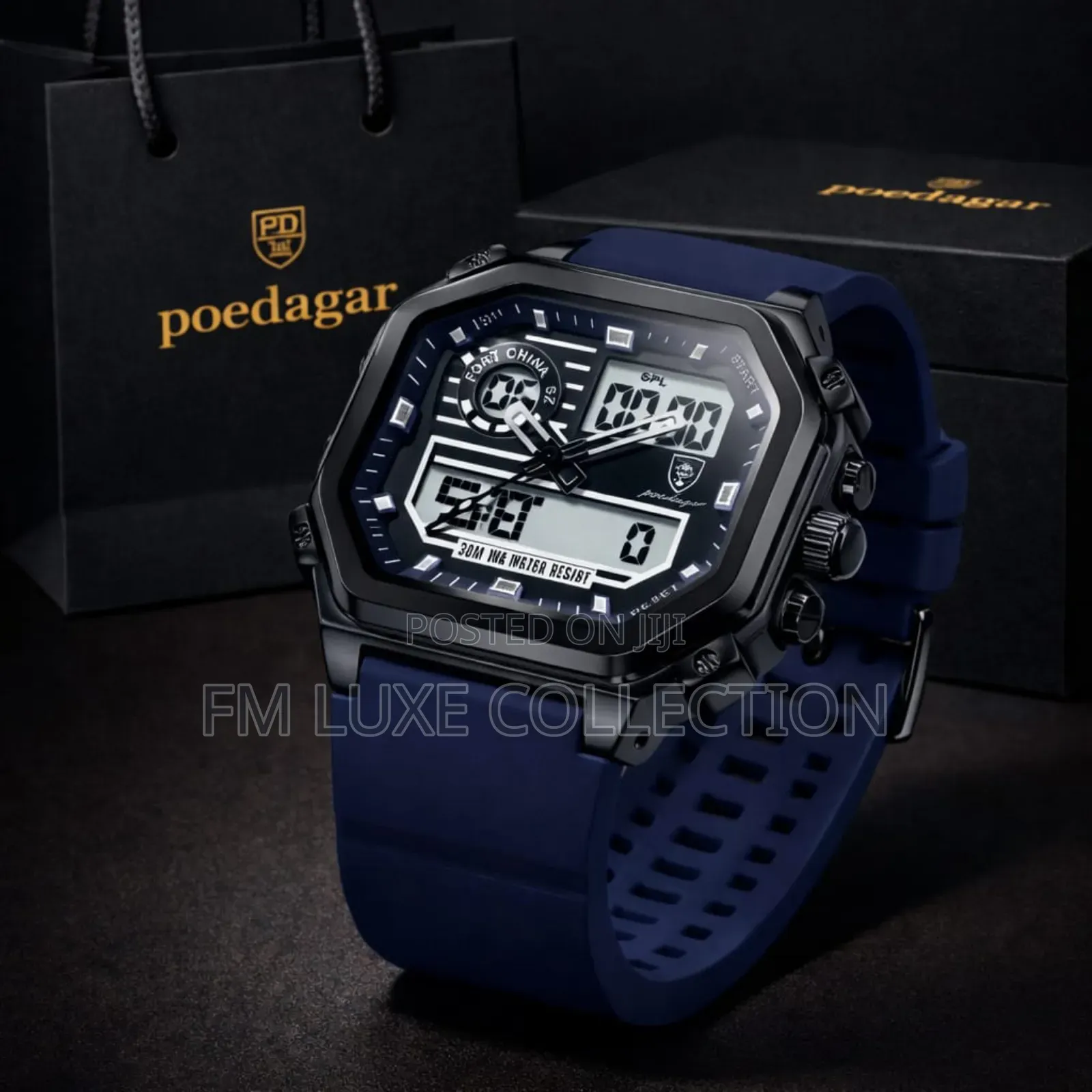 Poedagar Multi-Function Digital Sport Wristwatch