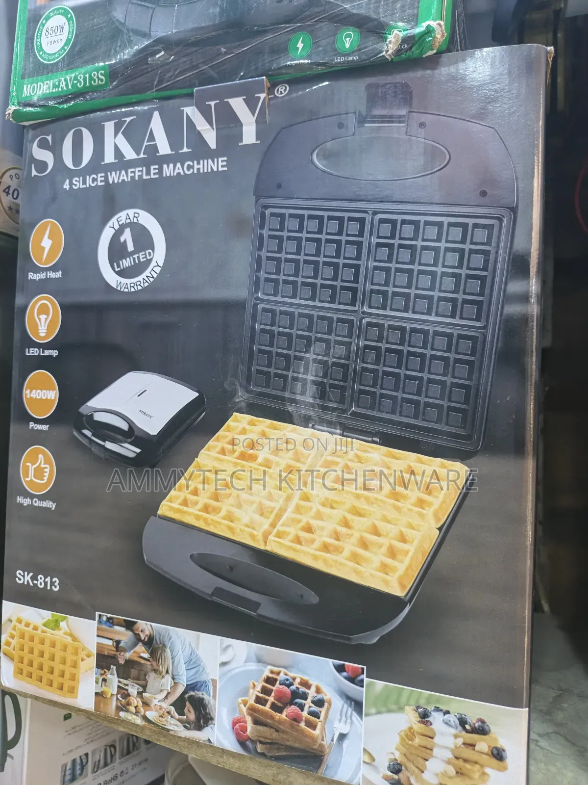 Sokany 4slice Waffle Machine