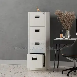 Original Metal Filing Cabinet – 4 Drawers (Office Use)