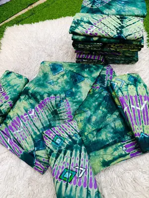 Luxury Adire Crack Cotton Fabrics