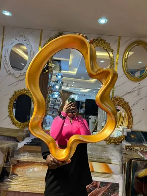 Shapeless Mirror 
Size 65cm
White and Gold Available