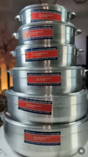 6pcs Die-Cast Aluminium Cookware Pots