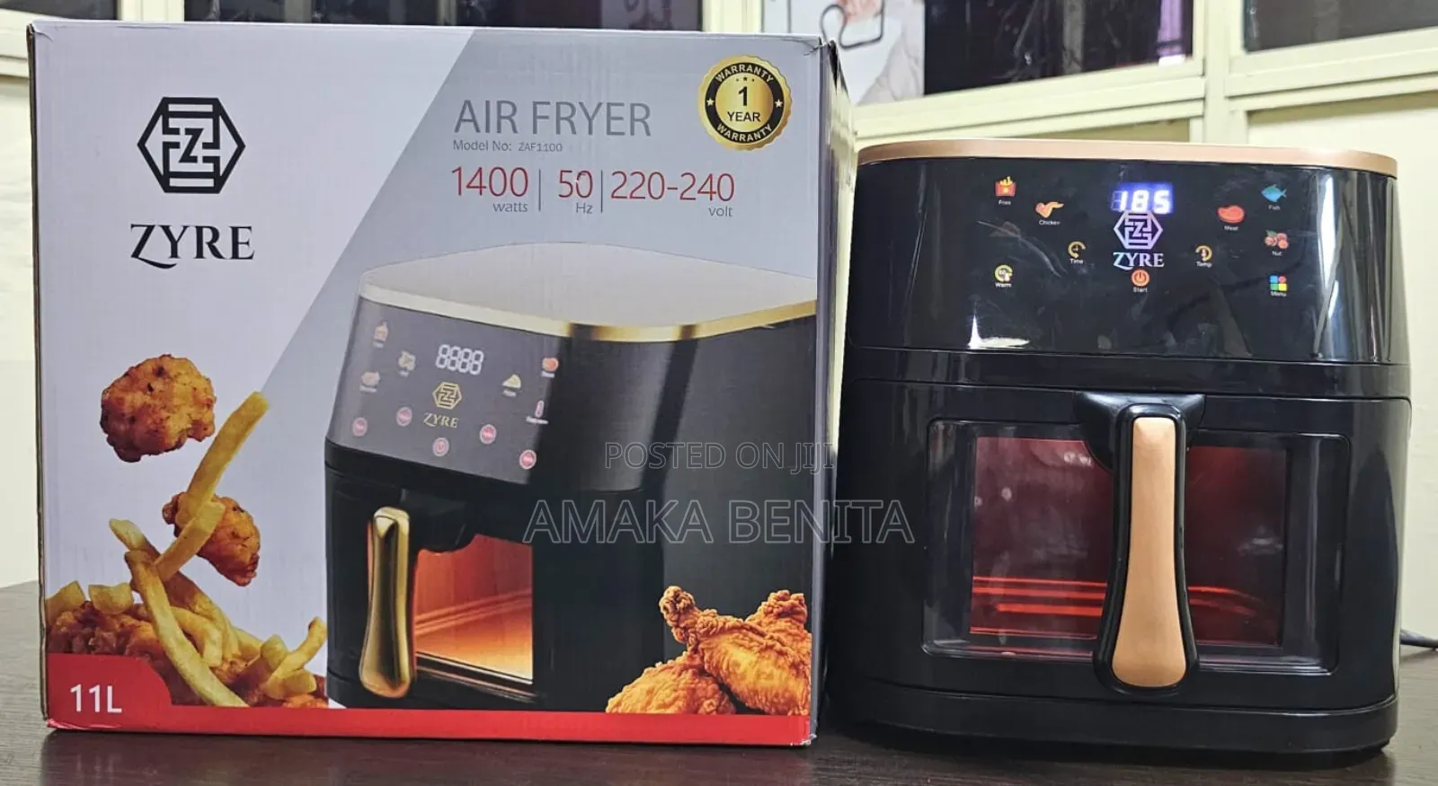 Zyre Airfryer 11ltrs
