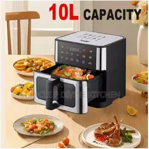 Sonifer Sf1042 Extra Large 10l Digital Air Fryer With Vision Door,