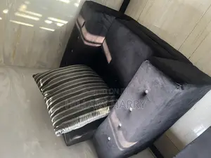 Single Couch With Throw Pillow