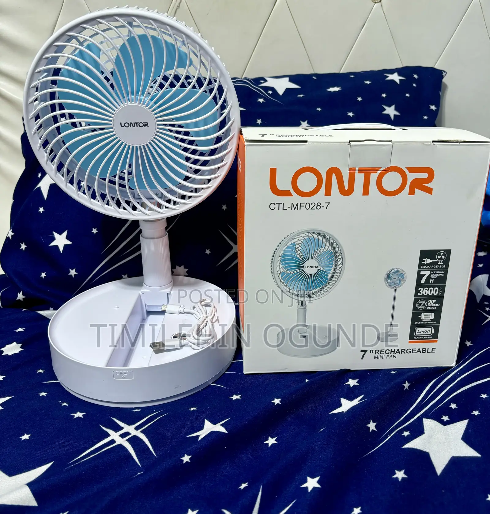 Rechargeable Fan