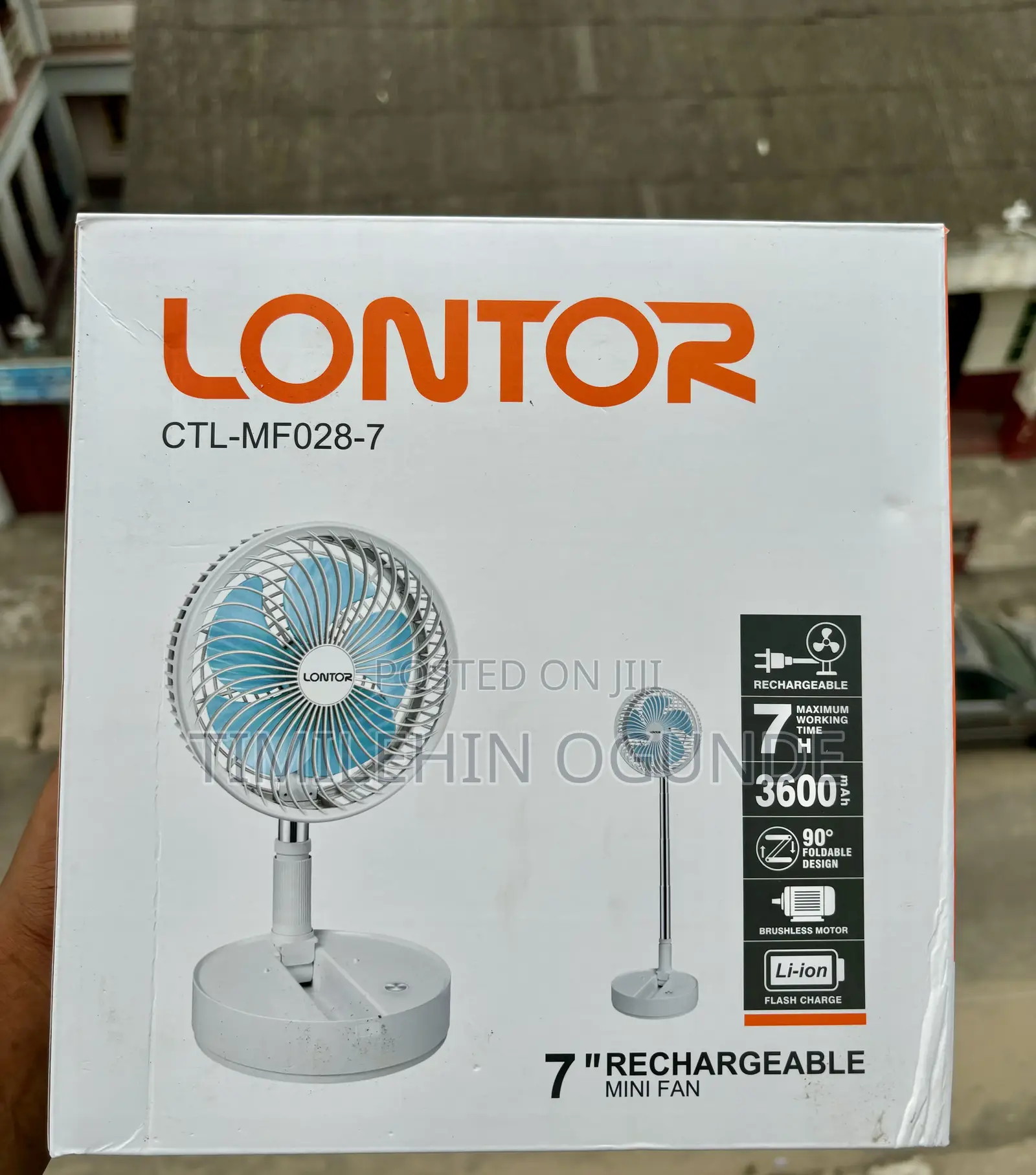 Rechargeable Fan