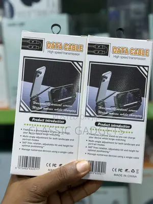 Fast Charging Foldable Bracket 2 in 1 240w Type C Data Cable