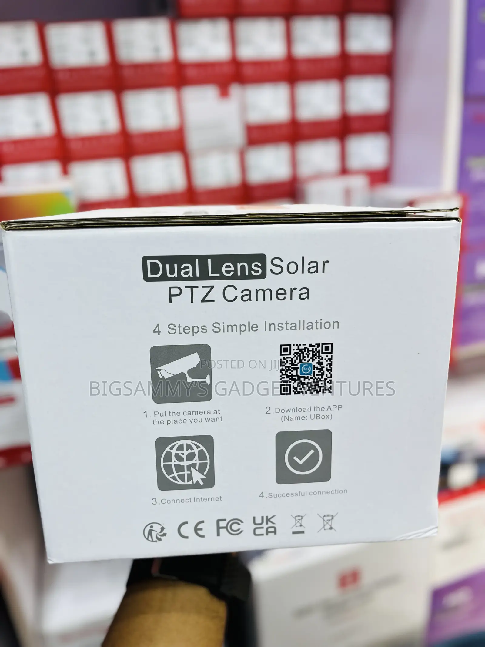 Ubox Full Color 8mp Solar PTZ 4g Camera
