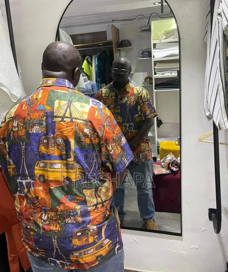 Rtuts Gidi Pattern Silk Shirt- Limited Edition