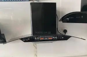 Black 90cm Manual Rangehood