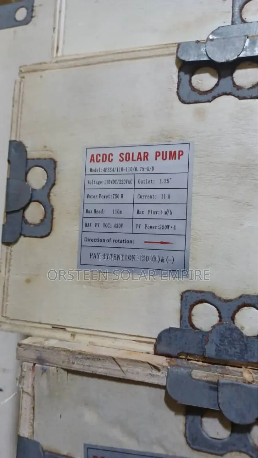 Solar Ac/Dc Pump