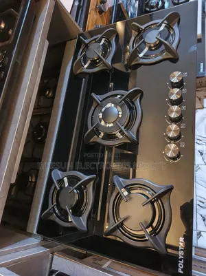 Original Polystar Inbuilt Luxury 5 Burners Gas Cooker Hob Automatic