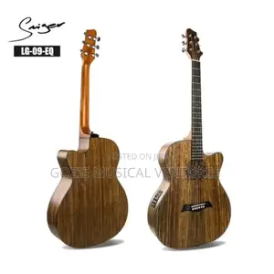 Simger Lg 09 Eq Engrave Hole 40" Electro Acoustic Guitar
