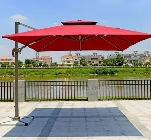 Large Cantilever Outdoor Patio Umbrella (Sunshade)