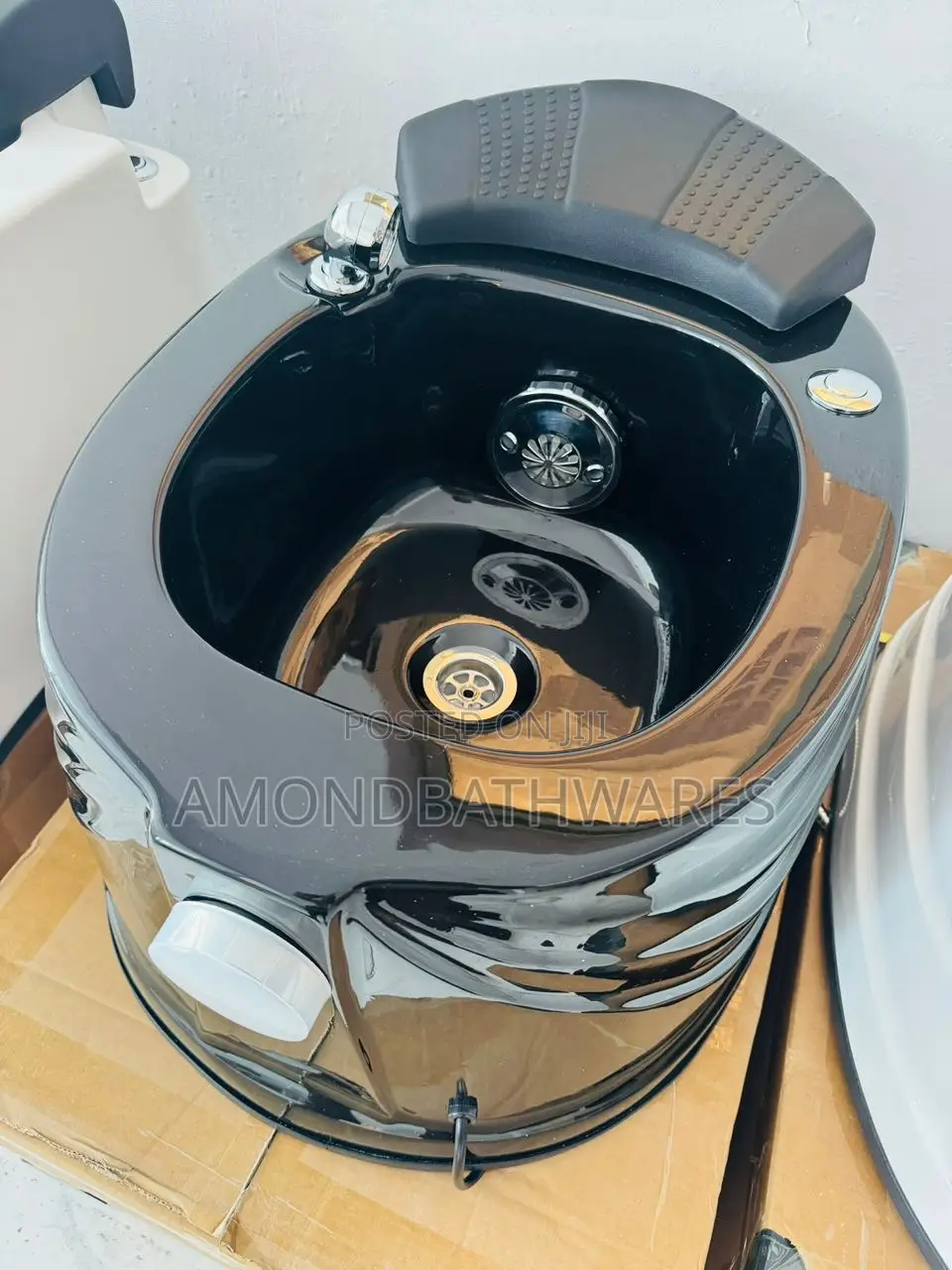 Black Color Pedicure Spa Basin