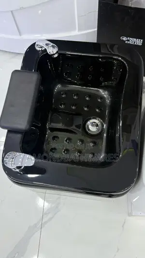 Manual Black Pedicure Spa Basin