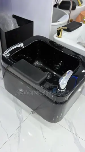 Manual Black Pedicure Spa Basin