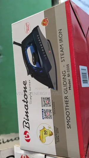 Binatone Smoother Gliding Steam Iron, Model Si-2225
